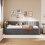 3ft Single Velvet Daybed with Pull-out Trundle Velvet Upholstered Sofa Bed 11