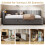 3ft Single Velvet Daybed with Pull-out Trundle Velvet Upholstered Sofa Bed 5