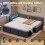 3ft Single Velvet Daybed with Pull-out Trundle Velvet Upholstered Sofa Bed 7