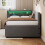 3ft Single Velvet Daybed with Pull-out Trundle Velvet Upholstered Sofa Bed 12