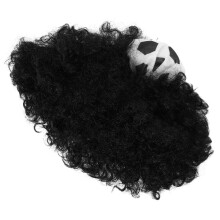 3Pcs Black Football Game Afro Wigs Charming Funny Wigs for Masquerade