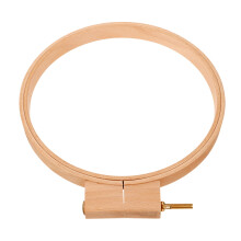 5Pcs Khaki Wooden Embroidery Circles Perfect for Home Craft Sewing