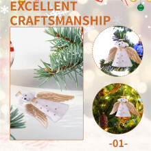 Kerstboomtopper, Engelhonddecoratie, Kerstengelhond Kerstboomdecoratie, Vakantiedecoratie