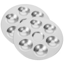 20St Zilveren Verfpaletten 6 Aluminium Voor Waterverfschilderen