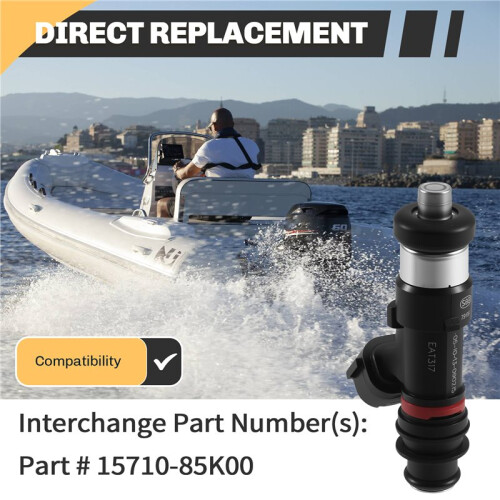 3X Fuel Injectors 15710-85K00 for  Outboard DF40A DF50A DF60A 2010 - 2024 2