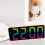 Digital Alarm Clock Colorful LED Screen Display Modern Desktop Clock LED Clocks for Home (Black Shell Black D Model) 2