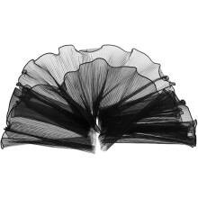 5Pcs Black Bouquet Wrapping Yarn Polyester Decorative Flower Packaging