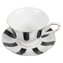 2Sets Schwarze Keramik Tee- Und Kaffeebecher Vintage Set