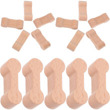 64Stk Holz Verbinder Khaki Für Kindereisenbahn Und Kreative Bastelsets