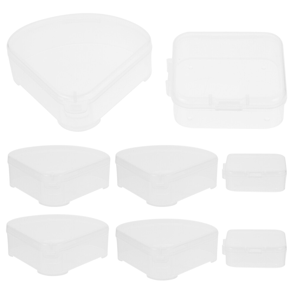 Aboofan 16Pcs Pp Plastic Transparent Makeup Sponge Storage Boxes Small