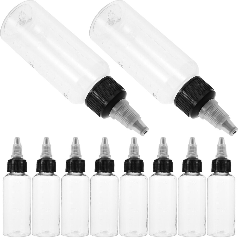 20Pcs Compact Clear Paint Bottle Containers For Art Projects 3642638776819