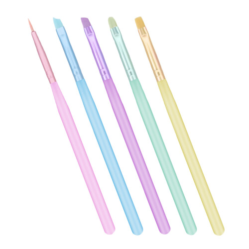 10Pièces Pinceaux Nail Nylon Assorties DIY