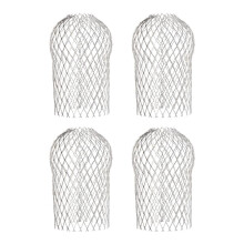 4 Stück Dachrinnen-Fallrohrschutz, 8,9 Cm, Aluminium-Laubfilter, Erweiterbarer Dachrinnen-Fallrohrschutz
