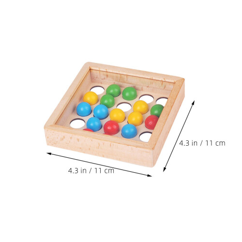 2Sets Kids Wooden Finger Rolling Balls Educational Interactive Toy 1