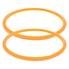 8Pcs Pressure Cooker Silicone Gaskets Orange for Safe Kitchen Sealing