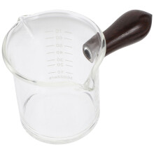 4Stk Glasspezialkrüge Mit Holzgriff Für Milch, Saft Und