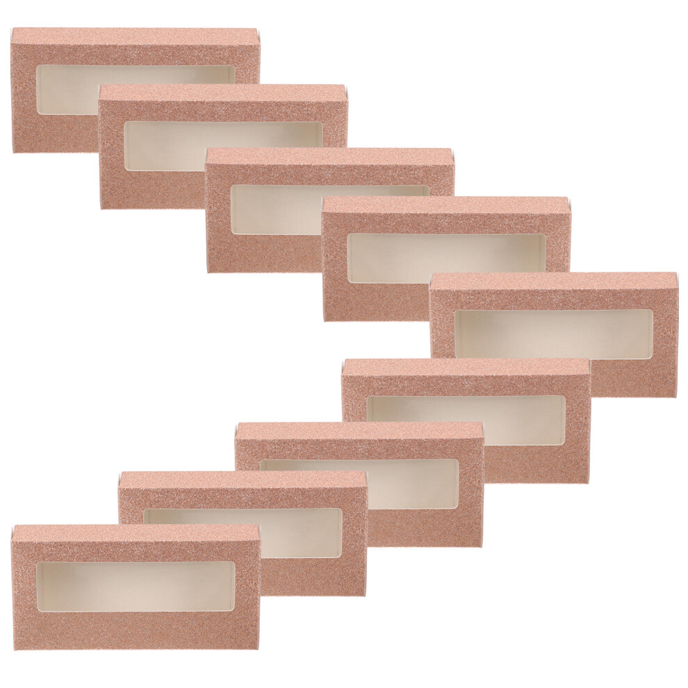 Vaguelly Gold 80Pcs Rose Lash Cases Bulk Press On Packaging For False Eyelashes