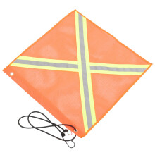 4Pcs Durable PVC Reflective Atv Flags Red Car End Safety Flags