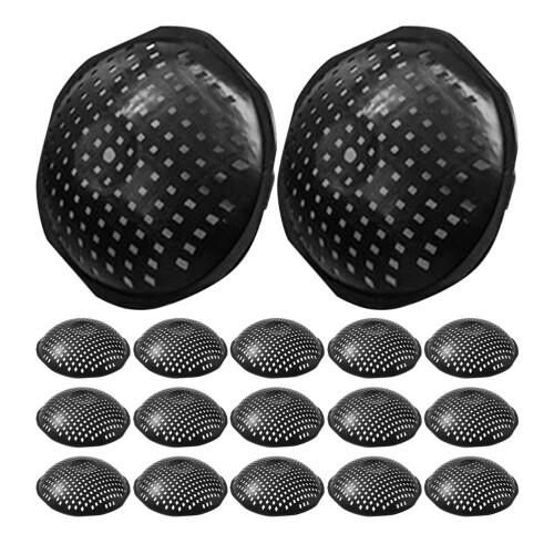60Pcs Black Plastic Planter Hole Mesh Pad Garden Pot Bottom Net Mesh