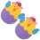 8Pcs Easter Cutlery Holder Chicken Shape Fabric Fork Pouch Multi Color 1