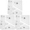 3Sets Durable Acrylic Quilting Templates for Home DIY Stitching Crafts 2