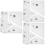 3Sets Durable Acrylic Quilting Templates for Home DIY Stitching Crafts 6