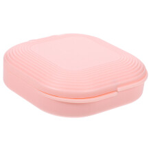 4Pcs Pink Brace Holder Durable ABS Case Portable Denture Storage