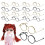 80Pcs Doll Glasses Wire Frames Assorted Color Costume 1