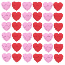 Assorted Color Heart Shaped Paper Doilies Decorative Cake Pads