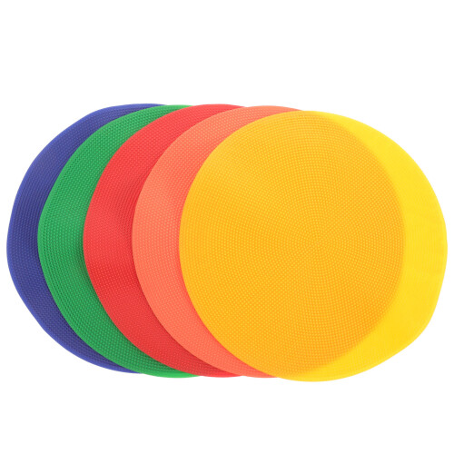 15Pcs Soccer Training Sign Discs Tpr Material Assorted Colors Durable