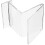 15Pcs Transparent Wallet Storage Rack Plastic Desktop Display Stand 1