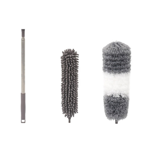 2Sets Microfiber Dust Cleaner Handheld Telescopic Home Cleaning Duster