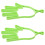 8Pcs Convenient Green PP Golfs Gloves Holder Drying and Support Racks 1