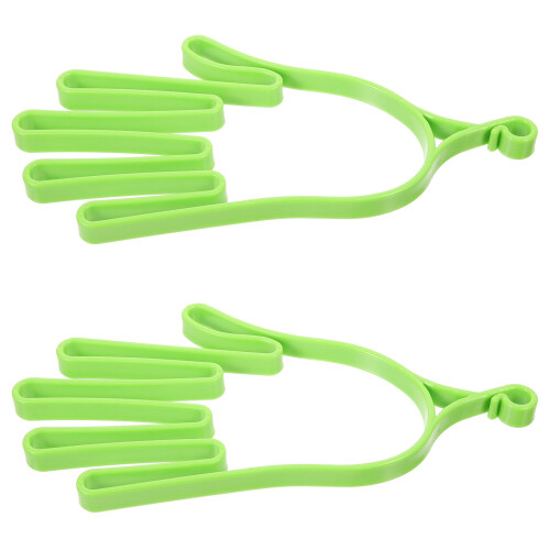8Pcs Convenient Green PP Golfs Gloves Holder Drying and Support Racks