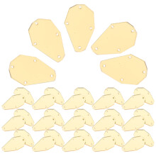 150Pcs Flat-Bottom Acrylic Sew on Mirror Pieces for Clothing Crafts