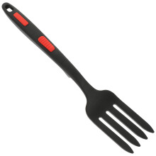 3Pcs Portable Black Silicone Forks Convenient Salad Forks for Home Use