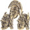 12St Koperen Samurai Helm Ornament DIY Sleutelhanger Accessoire 1