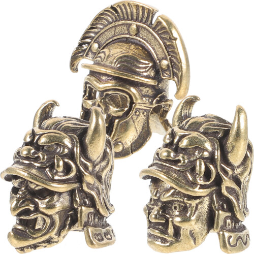 12St Koperen Samurai Helm Ornament DIY Sleutelhanger Accessoire