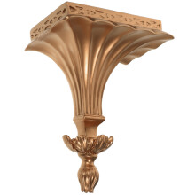 2Pcs Golden Resin Floating Wall Shelf Shelf for Living Room Storage