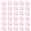 192Pièces Décor Rose À Bascule Pour Fête 1