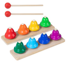 2Sets Percussion Hand Bells 8-Tone Music Toys for Children