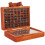 2Pcs Portable Wooden Crystal Storage Box Brown Gemstone Display Case 1