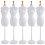 25Pcs Plastic Doll Dress Support White Mini Mannequin Display Holder 1