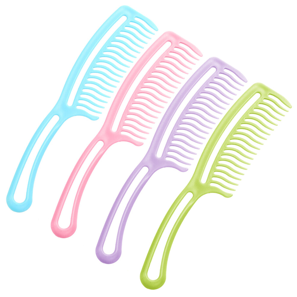 Solustre Unisex 20Pcs Hair Styling Comb For Women Abs Wavy Tooth Detangler With Handle
