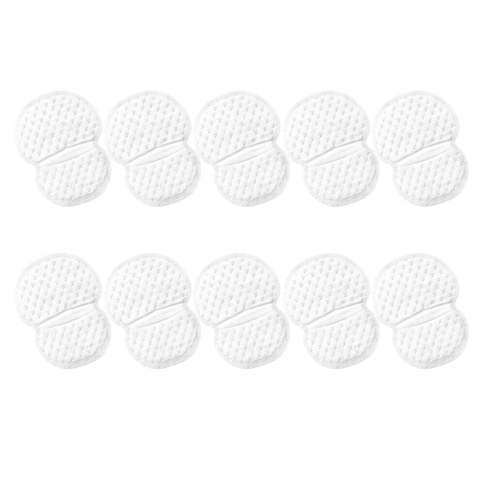 Solustre 30Pcs Adhesive Underarm Sweat Pads White Armpit Shield For Summer Use