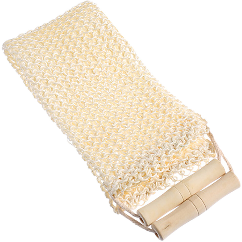 Villcase Beige 4Pcs Portable Exfoliating Back Scrubber Towels For Body Bath Use