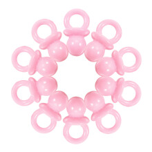 2Pièces Baby Shower Sucettes Mini Rose Décorations Cadeaux
