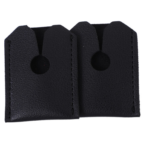 6Pcs Soft Razor Head Sleeve Guards Black Protective Covers