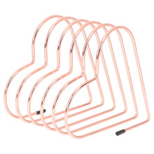 2Pcs Metal Heart Book Holds Rose Gold Desktop Book Support Organizer