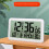 Clock with Indoor Outdoor Temperature Wireless,Precision Sensor,7.5 Inch LCD Display with Backlight,Self-Setting 6